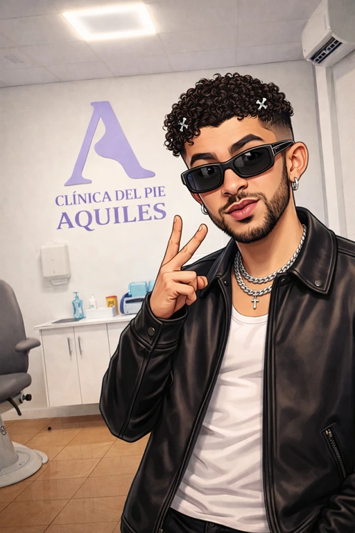Bad Bunny en Aquiles Clínica del Pie Podólogo en Baza